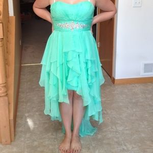 Beautiful High Low mint colored Dress